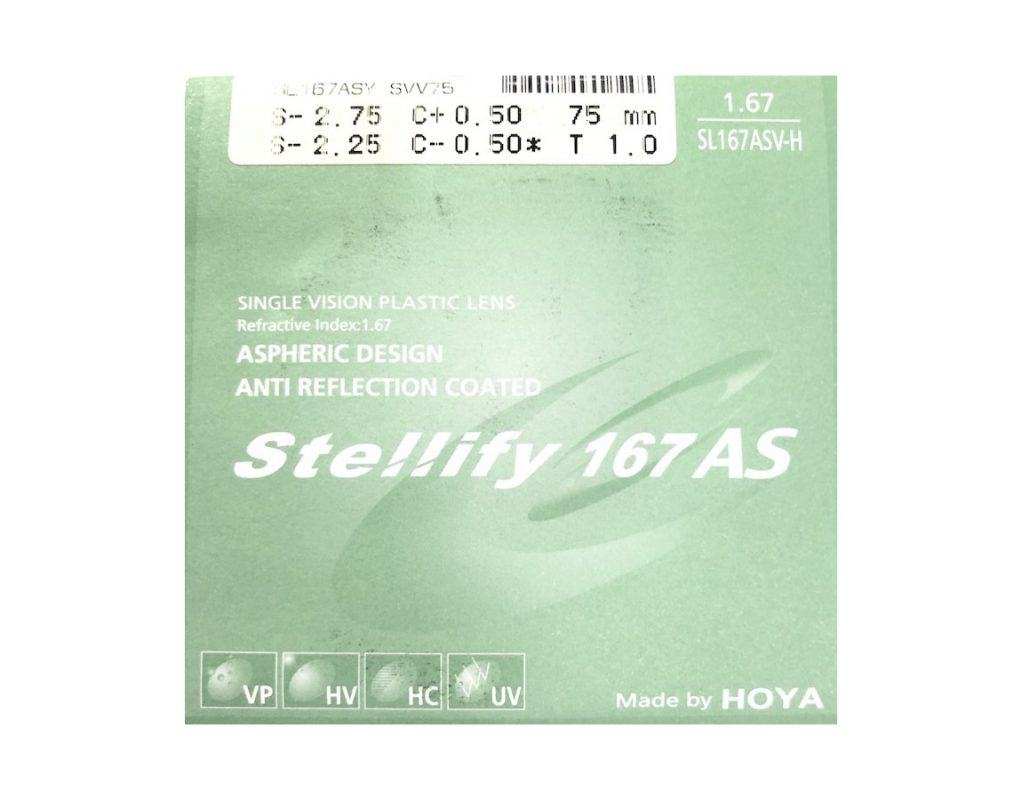 Tròng Kính Hoya Stellify 1.67 AS